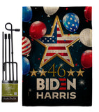 46 Biden Harris - Patriotic Americana Vertical Impressions Decorative Flags HG170158 Made In USA