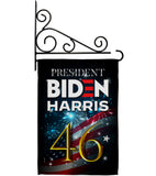 President 46 Biden - Patriotic Americana Vertical Impressions Decorative Flags HG170160 Made In USA