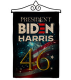 President 46 Biden - Patriotic Americana Vertical Impressions Decorative Flags HG170160 Made In USA