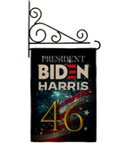 President 46 Biden - Patriotic Americana Vertical Impressions Decorative Flags HG170160 Made In USA