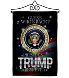 President Trump Best Ever - Patriotic Americana Vertical Impressions Decorative Flags HG170178 Made In USA