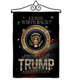 President Trump Best Ever - Patriotic Americana Vertical Impressions Decorative Flags HG170178 Made In USA