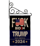 Fuck Biden Save America - Patriotic Americana Vertical Impressions Decorative Flags HG170188 Made In USA