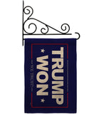 Trump Won - Patriotic Americana Vertical Impressions Decorative Flags HG170223 Made In USA