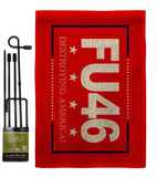FU 46 - Patriotic Americana Vertical Impressions Decorative Flags HG170230 Made In USA