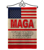 MAGA Trump - Patriotic Americana Vertical Impressions Decorative Flags HG170231 Made In USA