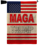 MAGA Trump - Patriotic Americana Vertical Impressions Decorative Flags HG170231 Made In USA