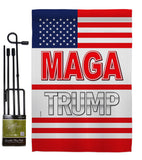 MAGA Trump - Patriotic Americana Vertical Impressions Decorative Flags HG170231 Made In USA