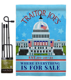 Traitor Joe's - Patriotic Americana Vertical Impressions Decorative Flags HG170250 Made In USA