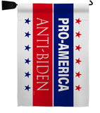 America Anti Biden - Patriotic Americana Horizontal Impressions Decorative Flags HG170251 Made In USA