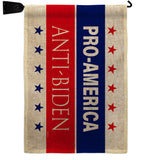 America Anti Biden - Patriotic Americana Horizontal Impressions Decorative Flags HG170251 Made In USA