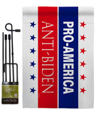 America Anti Biden - Patriotic Americana Horizontal Impressions Decorative Flags HG170251 Made In USA