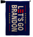 Let's Go Brandon Blue - Patriotic Americana Horizontal Impressions Decorative Flags HG170252 Made In USA