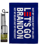 Not My Voice Brandon - Patriotic Americana Horizontal Impressions Decorative Flags HG170254 Made In USA