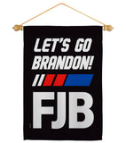 FJB Go Brandon - Patriotic Americana Vertical Impressions Decorative Flags HG170256 Made In USA