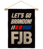 FJB Go Brandon - Patriotic Americana Vertical Impressions Decorative Flags HG170256 Made In USA