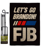 FJB Go Brandon - Patriotic Americana Vertical Impressions Decorative Flags HG170256 Made In USA