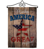 Make America Great Again - Patriotic Americana Vertical Impressions Decorative Flags HG191188 Made In USA