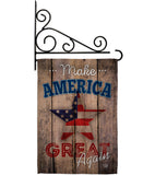 Make America Great Again - Patriotic Americana Vertical Impressions Decorative Flags HG191188 Made In USA