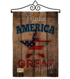 Make America Great Again - Patriotic Americana Vertical Impressions Decorative Flags HG191188 Made In USA