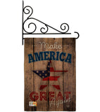 Make America Great Again - Patriotic Americana Vertical Impressions Decorative Flags HG191188 Made In USA