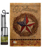 Welcome American Pride Reef - Patriotic Americana Vertical Impressions Decorative Flags HG191212 Made In USA