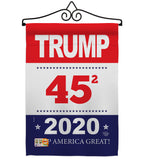 Trump Keep America Great - Patriotic Americana Vertical Impressions Decorative Flags HG192176 Made In USA