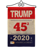 Trump Keep America Great - Patriotic Americana Vertical Impressions Decorative Flags HG192176 Made In USA