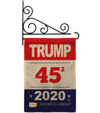 Trump Keep America Great - Patriotic Americana Vertical Impressions Decorative Flags HG192176 Made In USA