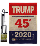 Trump Keep America Great - Patriotic Americana Vertical Impressions Decorative Flags HG192176 Made In USA