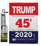 Trump Keep America Great - Patriotic Americana Vertical Impressions Decorative Flags HG192176 Made In USA