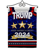 Keep America Great Trump - Patriotic Americana Vertical Impressions Decorative Flags HG192179 Made In USA