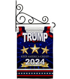 Keep America Great Trump - Patriotic Americana Vertical Impressions Decorative Flags HG192179 Made In USA