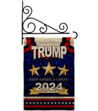 Keep America Great Trump - Patriotic Americana Vertical Impressions Decorative Flags HG192179 Made In USA