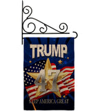 Trump 47 Keep America Great - Patriotic Americana Vertical Impressions Decorative Flags HG192324 Made In USA