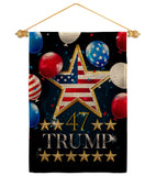 47 Trump - Patriotic Americana Vertical Impressions Decorative Flags HG192327 Made In USA