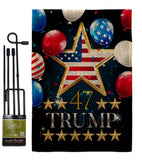 47 Trump - Patriotic Americana Vertical Impressions Decorative Flags HG192327 Made In USA