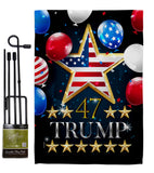 47 Trump - Patriotic Americana Vertical Impressions Decorative Flags HG192327 Made In USA