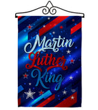 Martin Luther King - Patriotic Americana Vertical Impressions Decorative Flags HG192383 Made In USA