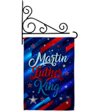 Martin Luther King - Patriotic Americana Vertical Impressions Decorative Flags HG192383 Made In USA