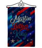 Martin Luther King - Patriotic Americana Vertical Impressions Decorative Flags HG192383 Made In USA