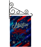 Martin Luther King - Patriotic Americana Vertical Impressions Decorative Flags HG192383 Made In USA