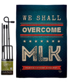 We Shall Overcome MLK - Patriotic Americana Vertical Impressions Decorative Flags HG192384 Made In USA