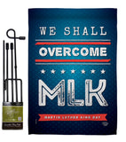 We Shall Overcome MLK - Patriotic Americana Vertical Impressions Decorative Flags HG192384 Made In USA