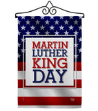 MLK Day - Patriotic Americana Vertical Impressions Decorative Flags HG192385 Made In USA