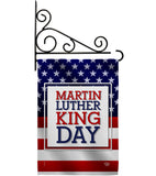 MLK Day - Patriotic Americana Vertical Impressions Decorative Flags HG192385 Made In USA