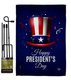 Happy President's Day - Patriotic Americana Vertical Impressions Decorative Flags HG192446 Made In USA