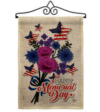 Memorial Bouquet - Patriotic Americana Vertical Impressions Decorative Flags HG192542 Made In USA