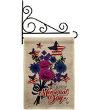 Memorial Bouquet - Patriotic Americana Vertical Impressions Decorative Flags HG192542 Made In USA