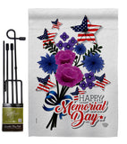 Memorial Bouquet - Patriotic Americana Vertical Impressions Decorative Flags HG192542 Made In USA